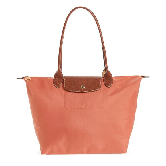 Longchamp Handbags - ❤️ NWT LONGCHAMP Le Pliage Large Nylon Shoulder Tote BLUSH Orange AUTHENTIC